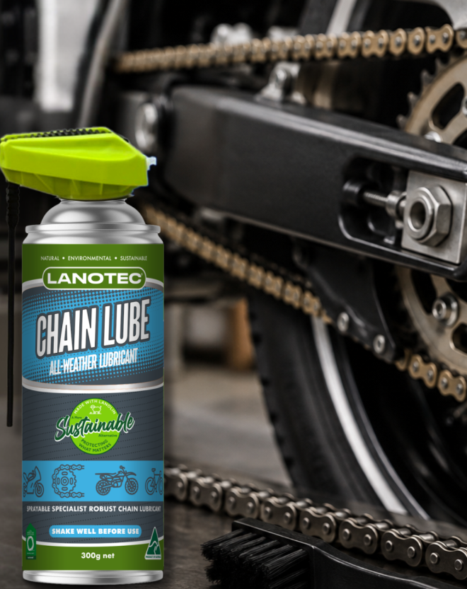 Long-lasting chain protection for motorcycles and ATVs