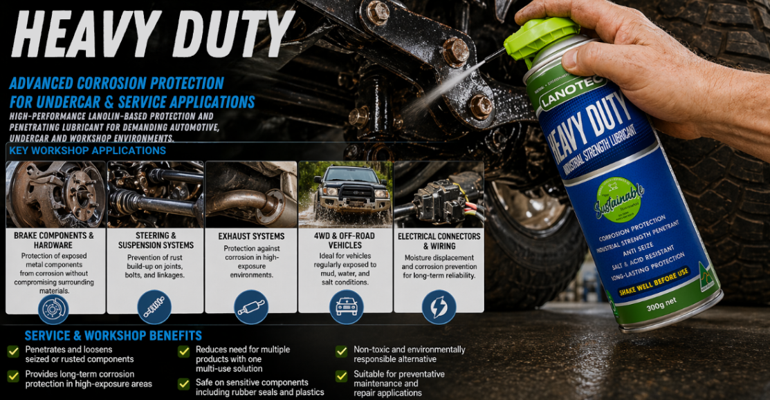 LANOTEC Heavy Duty – Advanced Corrosion Protection for Undercar &amp; Service Applications
