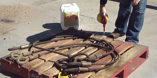 CLEANING WIRE ROPE