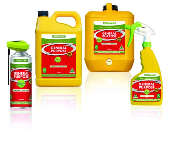 General purpose lubricant range from Lanotec